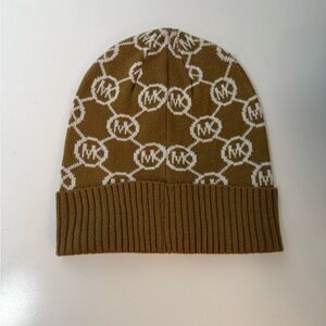 Michael Kors Tan Logo Beanie